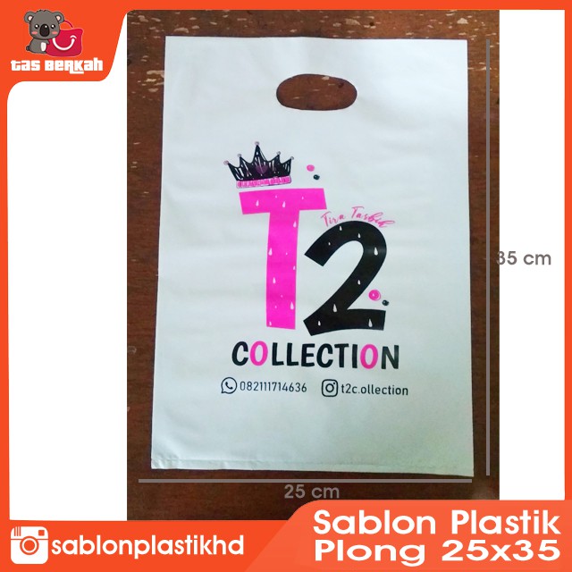 

sablon plastik murah plong 25x35 sablon 2 warna plastik sablon tas plastik packaging murah