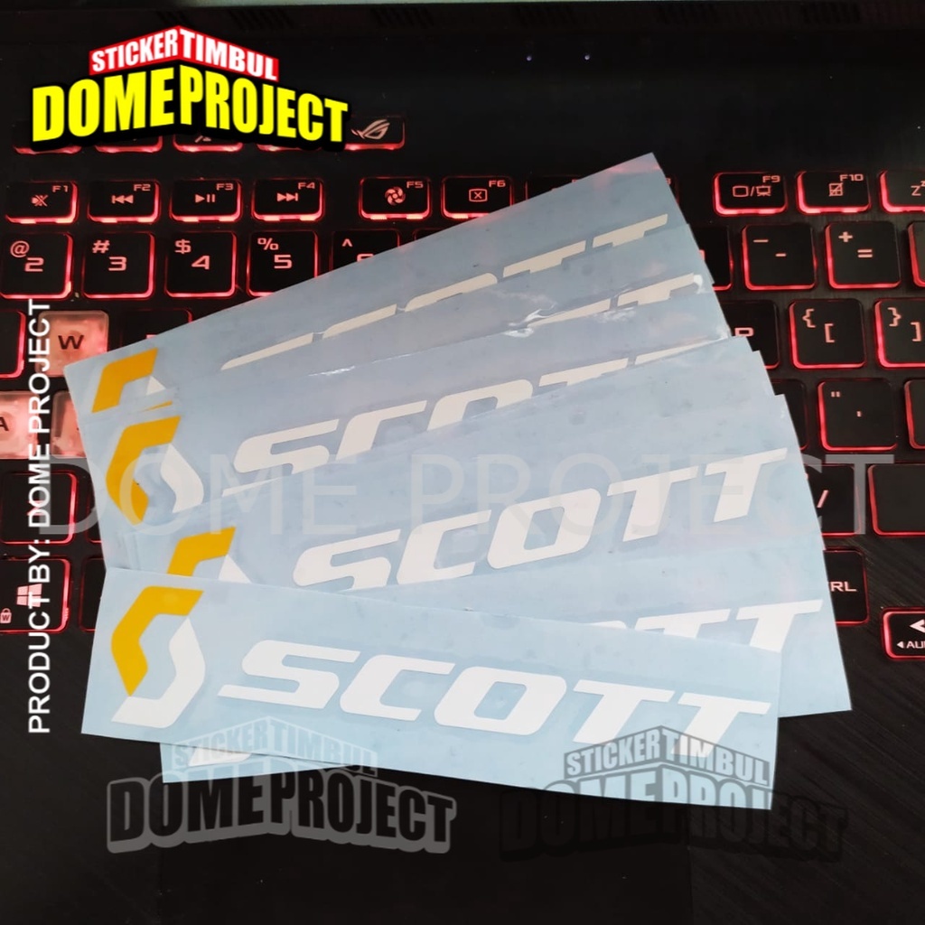 STIKER MOTOR CUTTING SCOTT IMPORT STIKER SEPEDA AKSESORIES FRAME