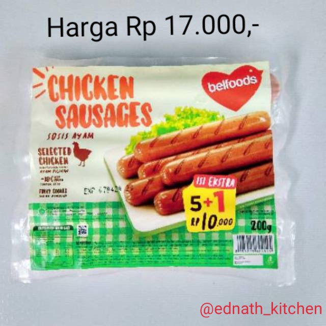 

BELFOODS Chicken Sausages 5+1 (200gr)