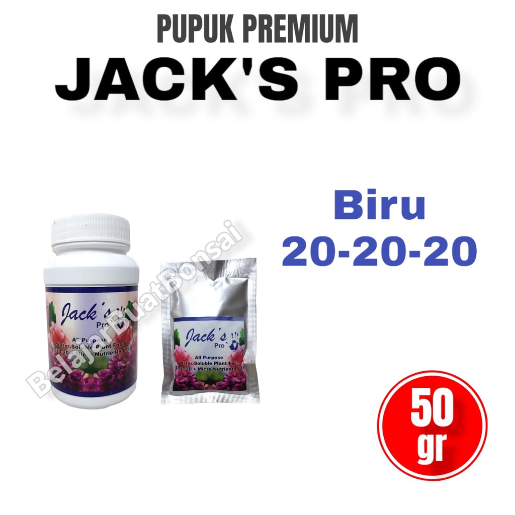 Pupuk Jacks Pro Import Premium Untuk Tanaman Hias Kemasan Repack 50gr