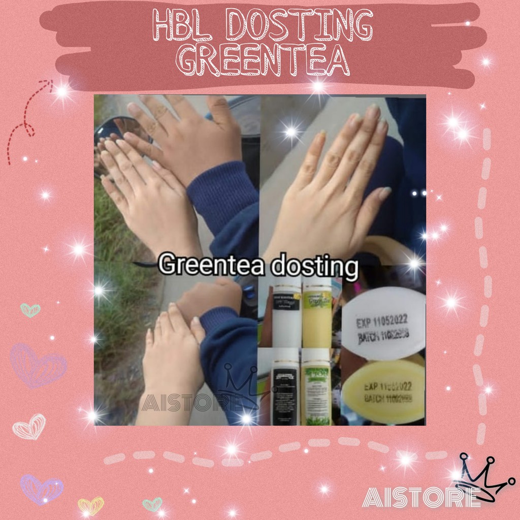 HAND BODY LOTION PEMUTIH TANGAN KAKI BADAN PERMANEN AMPUH HBL DOSTING GREENTEA