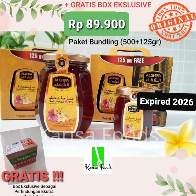 

Promo Awal tahun Madu Al Shifa PROMO Bundling 500gr + 125gr (dus sesuai gambar) Promo Awal tahun