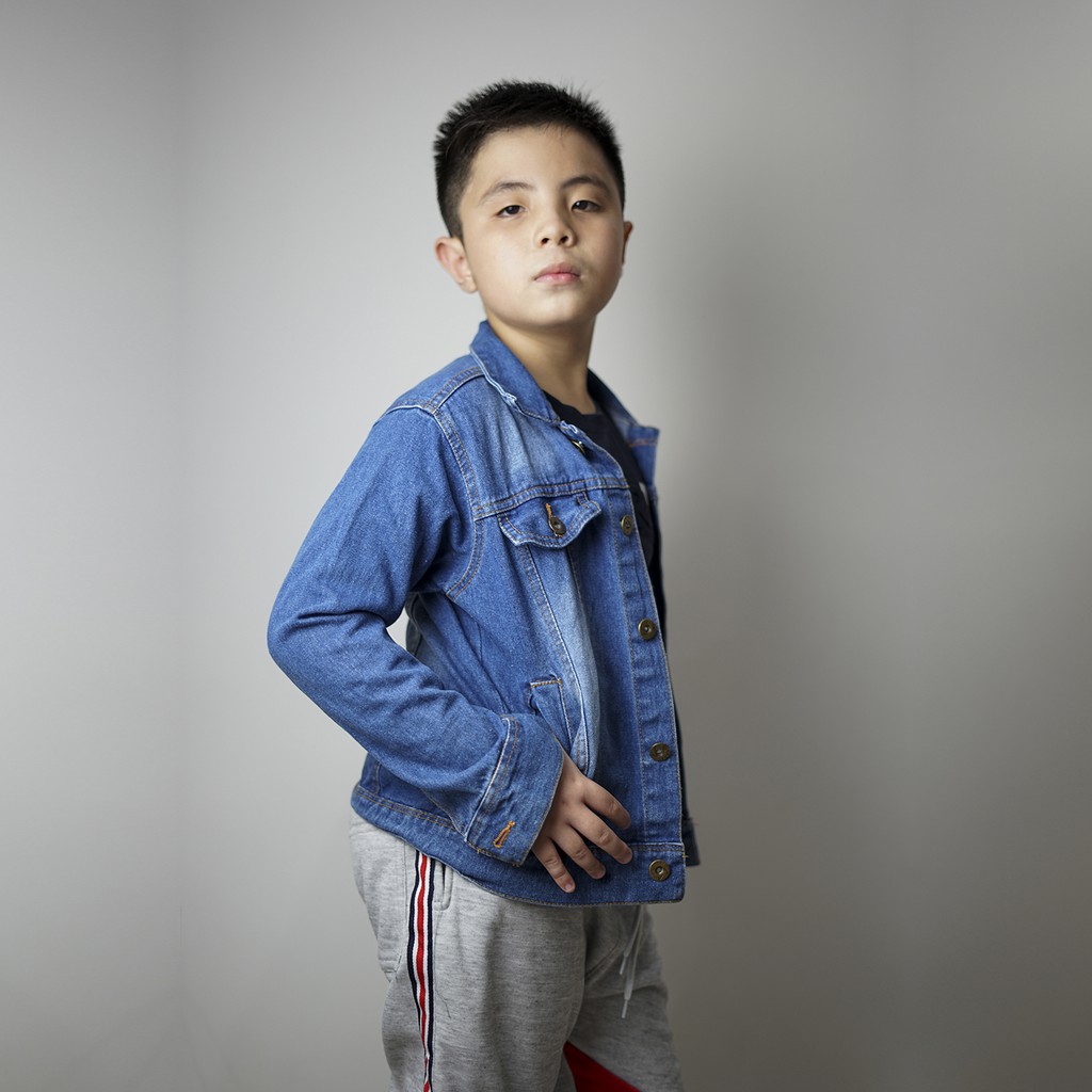 Jaket Jeans Denim Outdoor Washed anak remaja Unisex - XSHOP Shens