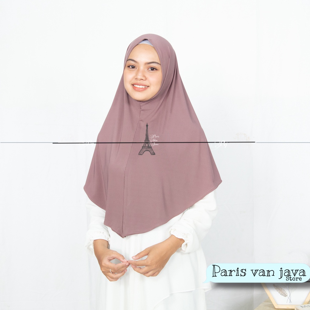 Jilbab Bergo Hamidah Malay NON PET (L) | Khimar Daisy Instan Bergo Malay Jersey (L)