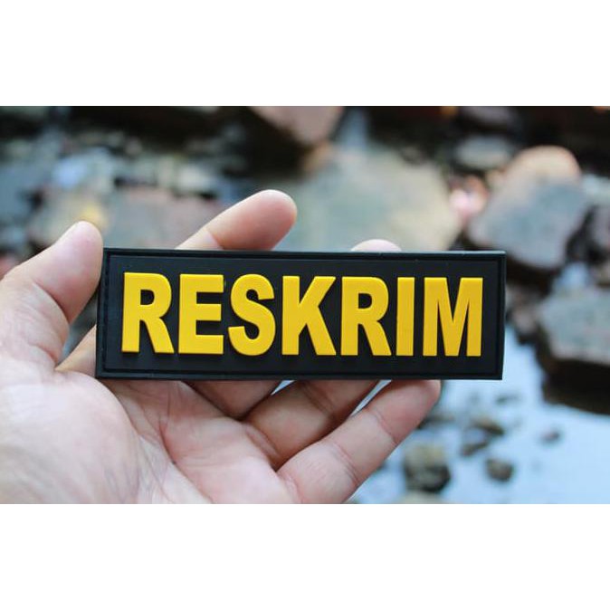 Buruan Serbu] Patch Rubber Patch Emblem Reskrim