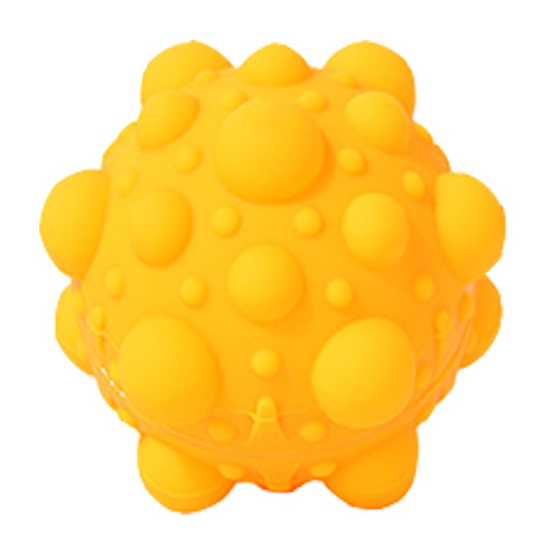 Pop It Murah Mainan Bola Remas 3D Bahan Silikon Anti Stress Untuk Mainan Penghilang Stress-Yellow