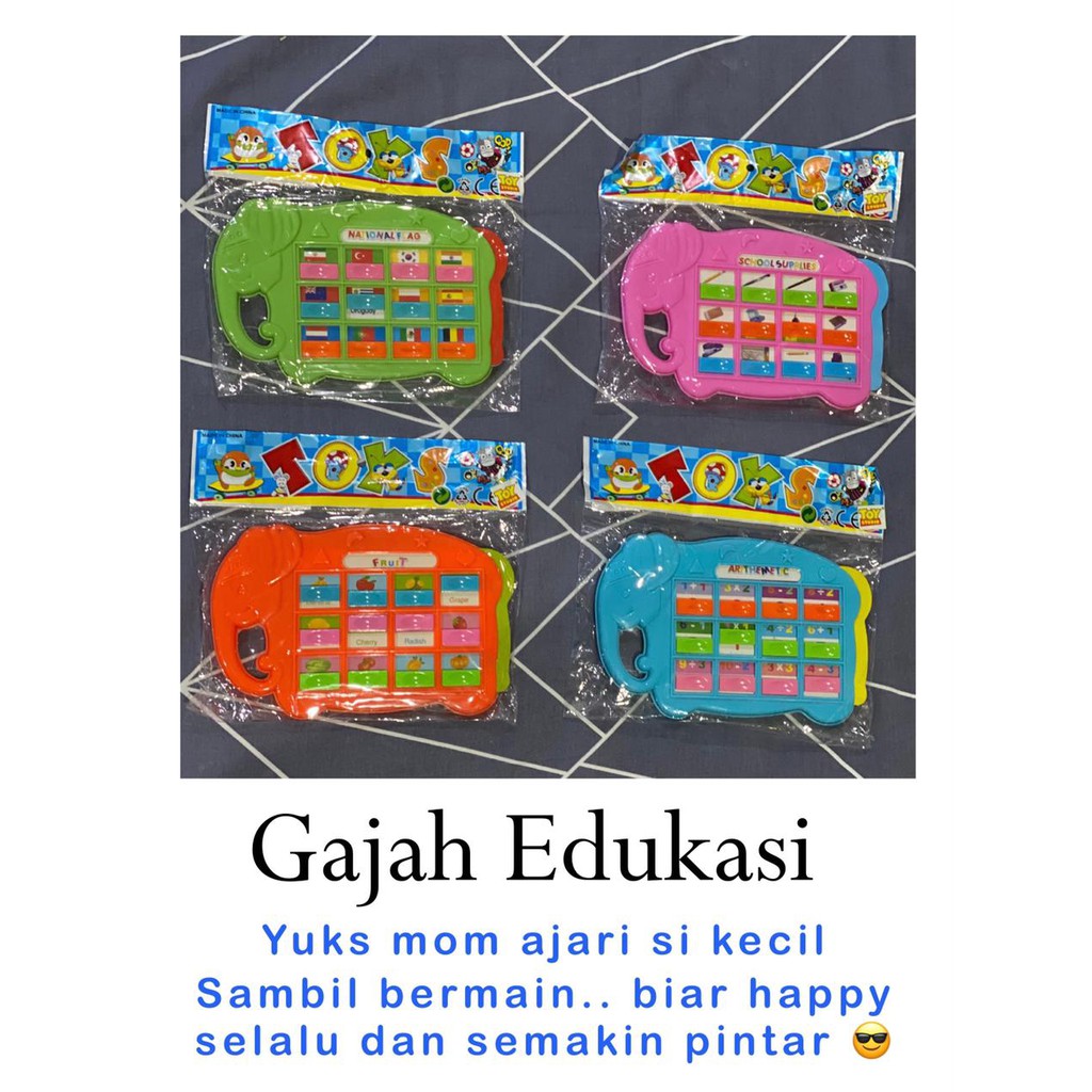 Mainan Anak Murah Edukatif Papan Gajah Edukasi CBKS BS