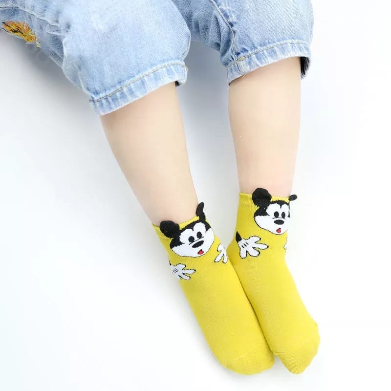 Kaos Kaki Anak Mickey Mouse 1 Set Isi 5 Pasang Socks New