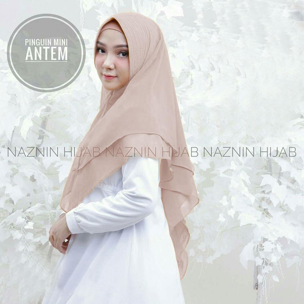 Pinguin mini antem series mint hijab instan syari / jilbab khimar  / hijab jumbo / jilbabers-3