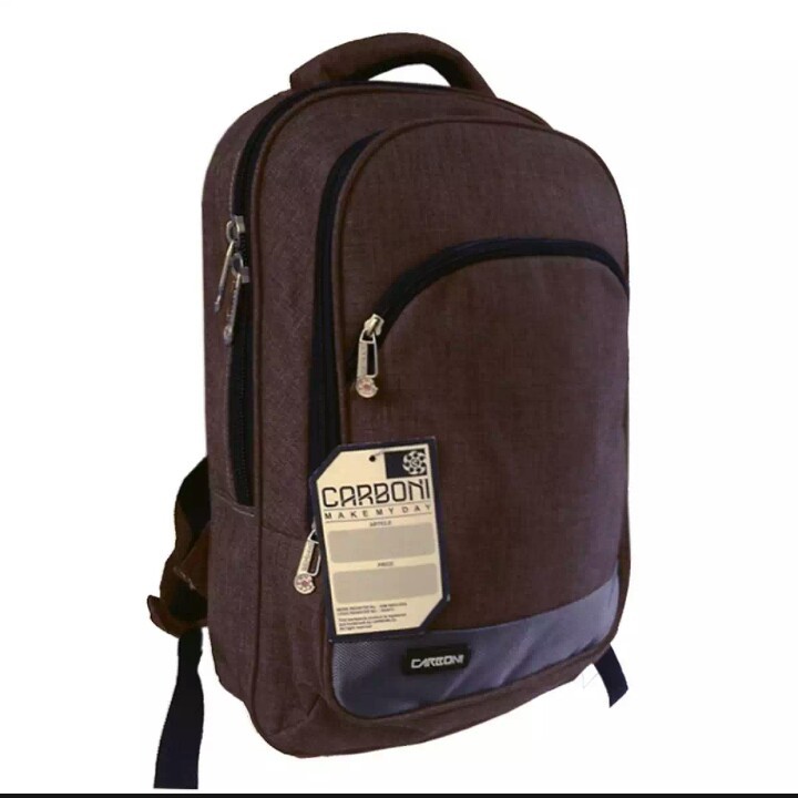 Carboni RA00014 Tas Ransel Pria Dan Wanita Tas Punggung Backpack - Coffe