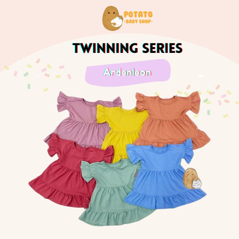 Ardenleon Girls Yumi Ruffle Dress ( 6 bulan sd 7tahun)