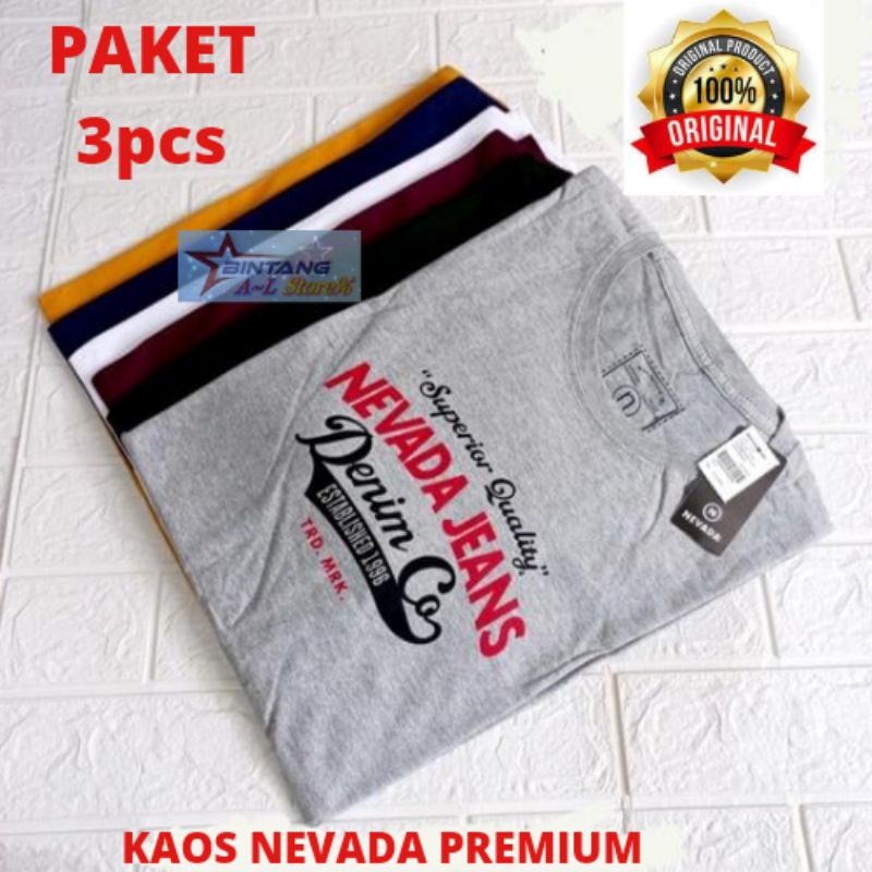 kaos Nevada brand matahari unisex/ kaos Nevada pria wanita terbaru/ kaos wanita pria masa kekinian