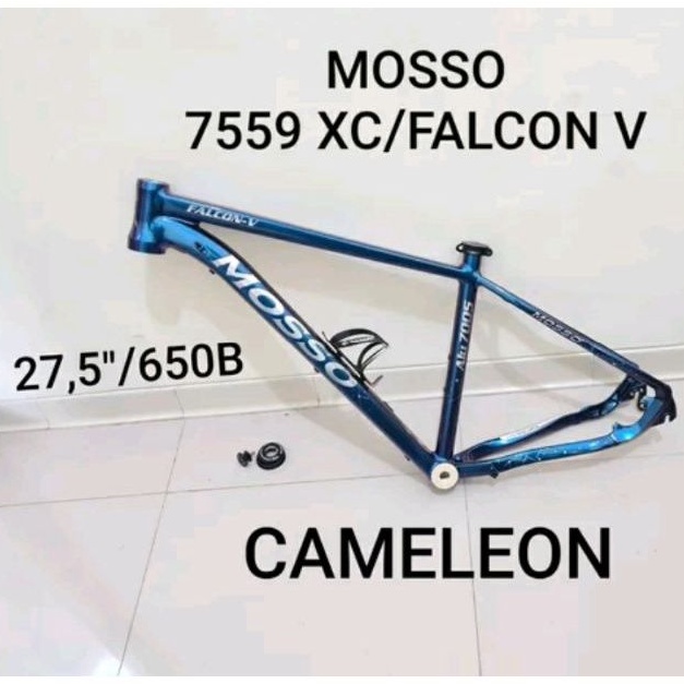 Frame set Sepeda MTB MOSSO FALCON cameleon purple ungu bunglon 7559 xc wheel 27.5 inch