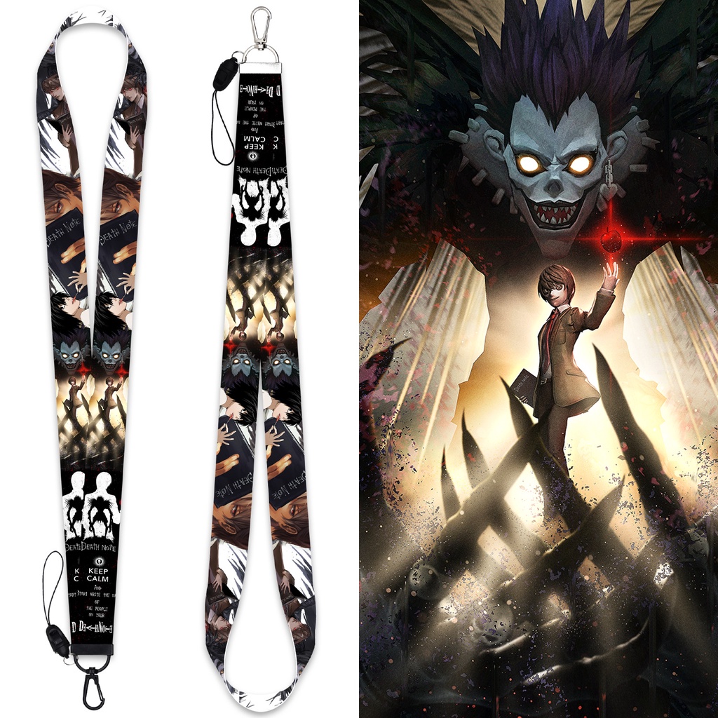 Tali lanyard Handphone Dengan Gantungan Kunci Model Death note