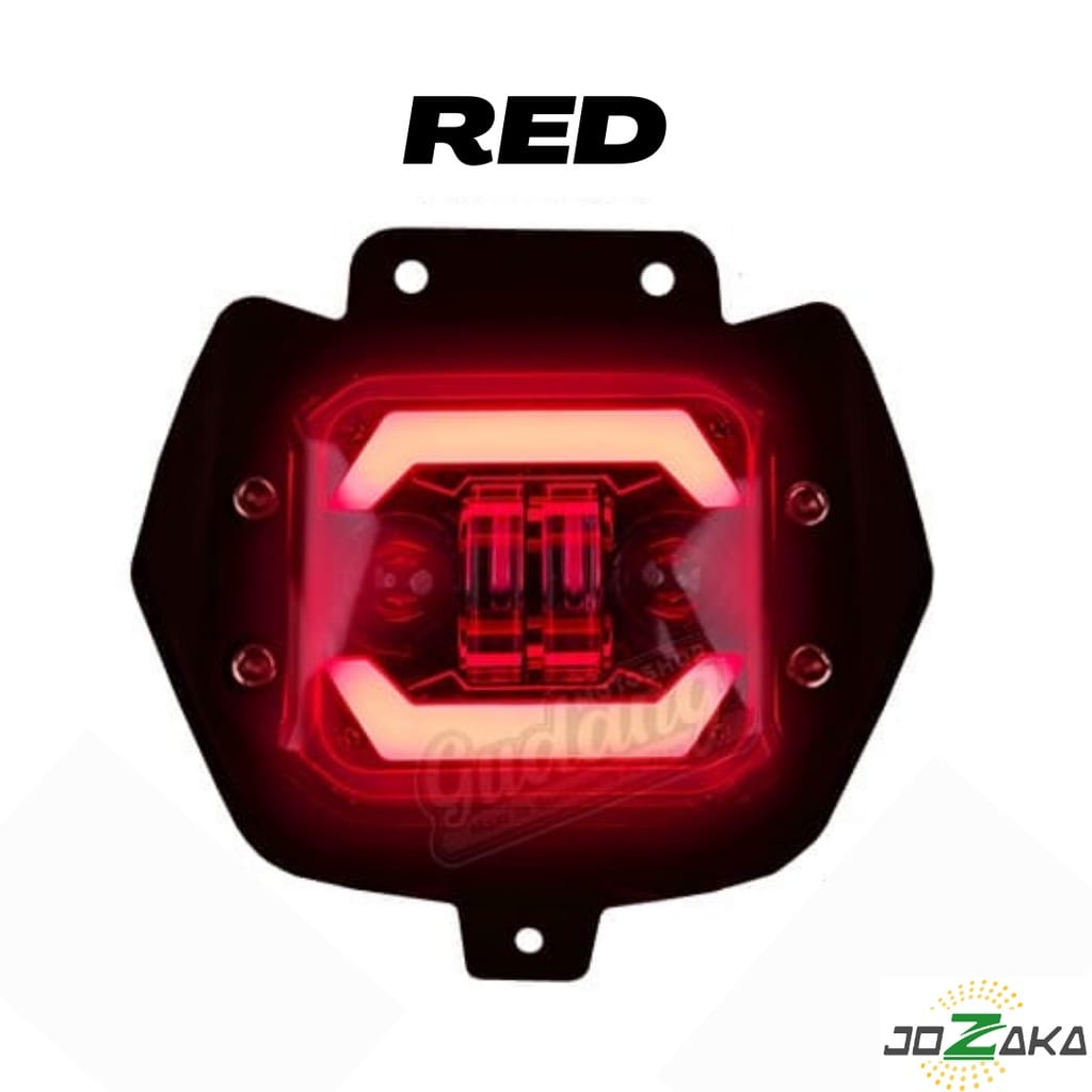 lampu depan Headlamp Reflektor CRF KLX WR155 LED DAYMAKER - frame hitam doff / REFLECTOR DAYMAKER