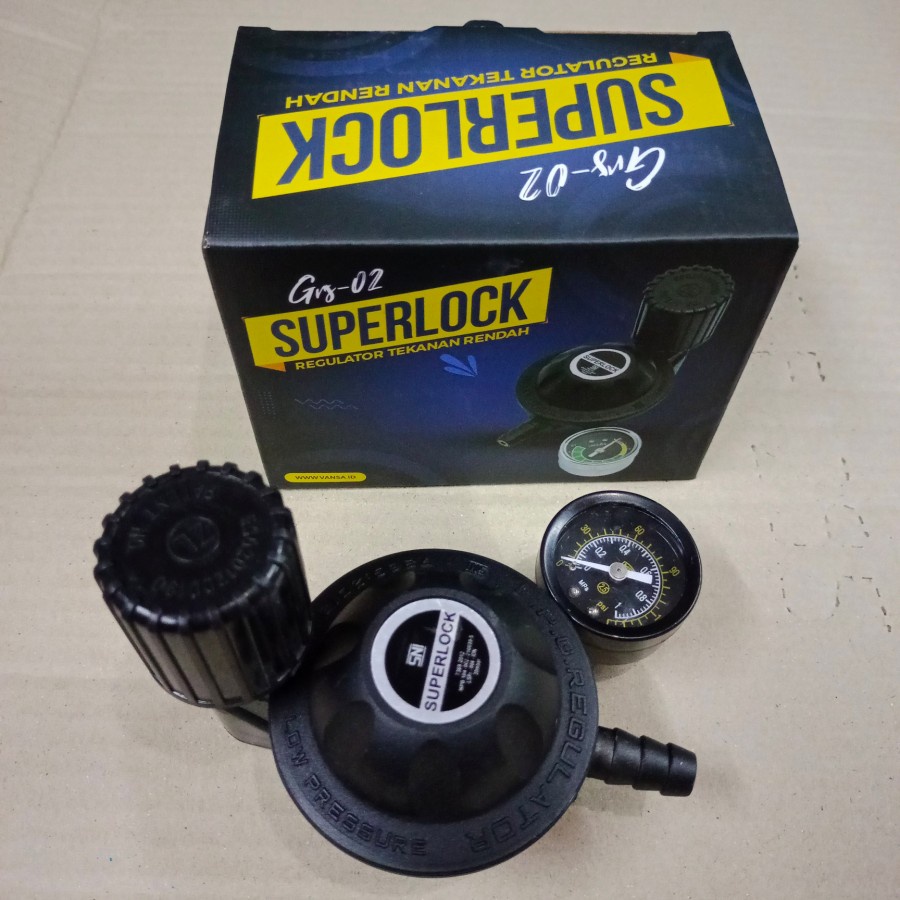 REGULATOR SUPERLOCK GRS 02 GRS02 REGULATOR TEKANAN RENDAH TANPA SELANG