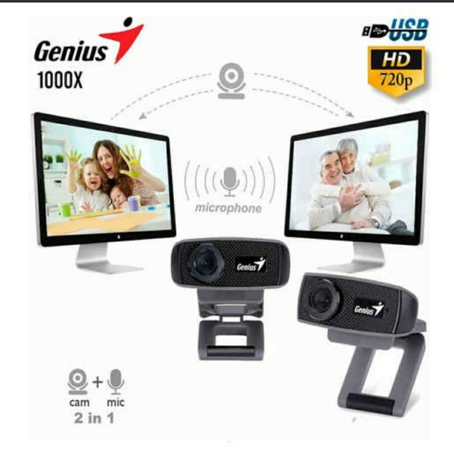 Genius WebCam FaceCam 1000X 720p HD Video Chat