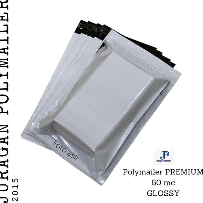 

Premium - 25*35+5Cm - Soft Grey Polymailer Amplop Plastik 60Mc 100Pcs