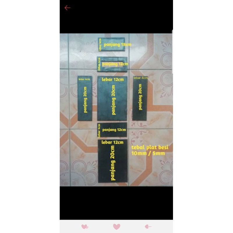 Besi plat costum 10mm