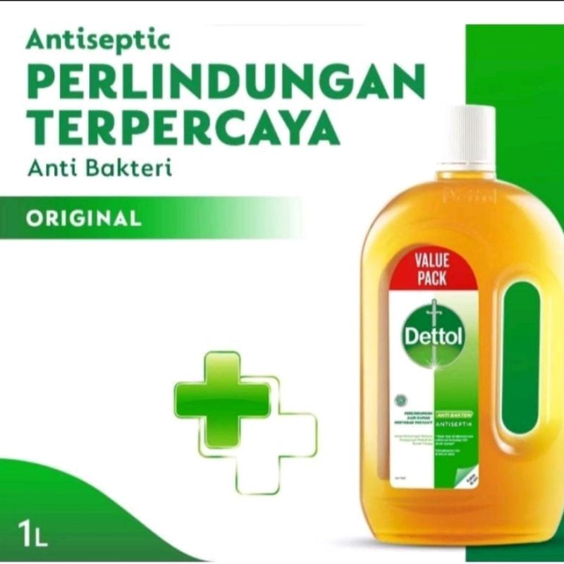 Dettol Liquid Antiseptik Dettol cair 1 Liter