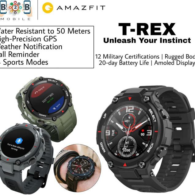 ✨ TURUN HARGA SMARTWATCH WANITA✨ AMAZFIT T-REX SMARTWATCH INTERNATIONAL VERSION XIAOMI GARANSI