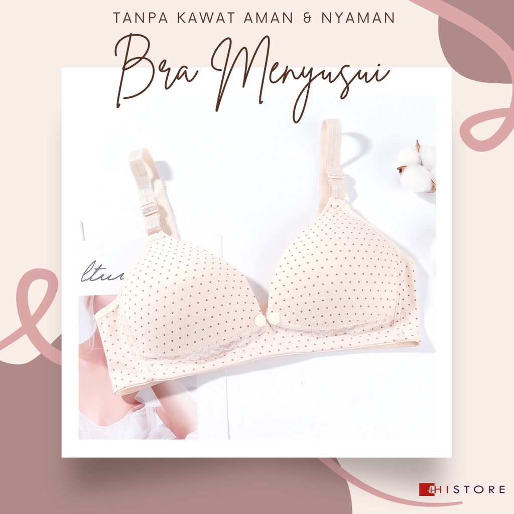 [HI] Bra Menyusui &amp; Wanita Hamil Busa Tanpa Kawat Gesper Depan 989 Bahan Premium