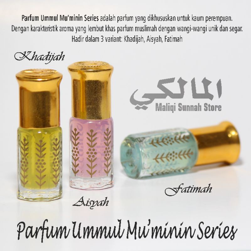 Parfum Muslimah 3ml Edisi Ummul Mu'minin Original Saudi