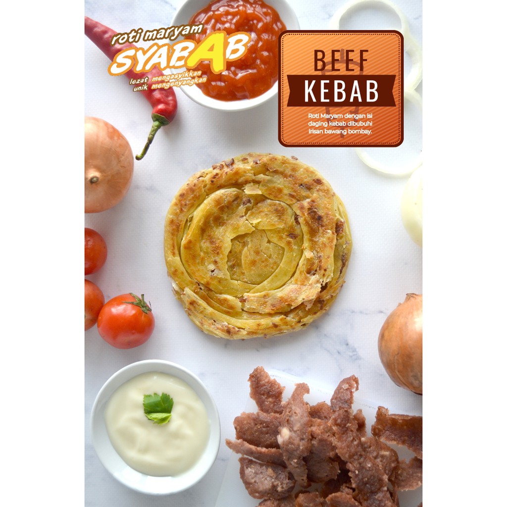 

ISI 5 || Roti Maryam Syabab || Beef Kebab || Paket Ngemil || Frozen