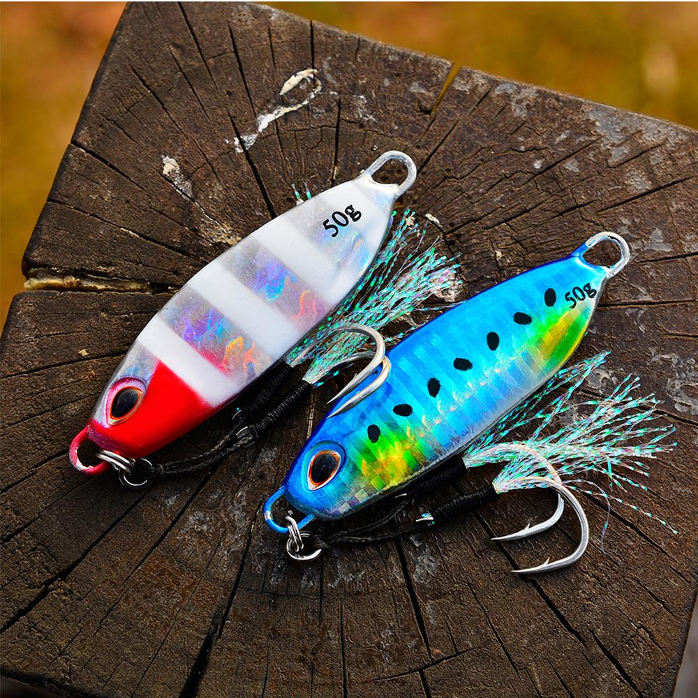 Umpan Pancing Logam Bulu Nanas Kait Bass Tenggelam 10g 20g 30g Lead Casting
