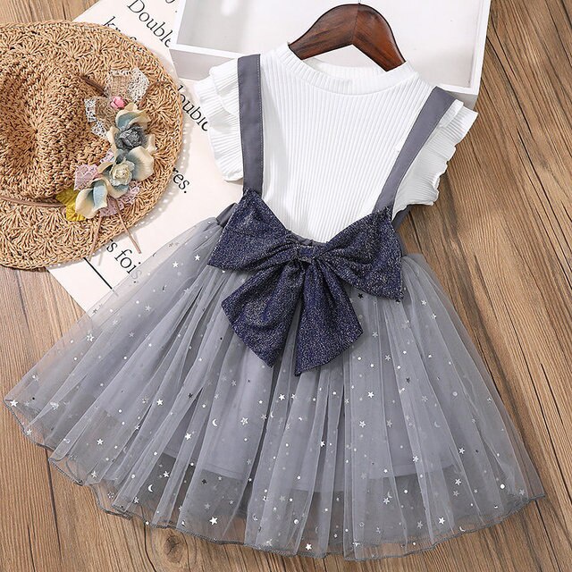 Cherry COD Dress Anak Perempuan Pendek  / Baju Pesta Baju Ulang Tahun Anak Perempuan - D42