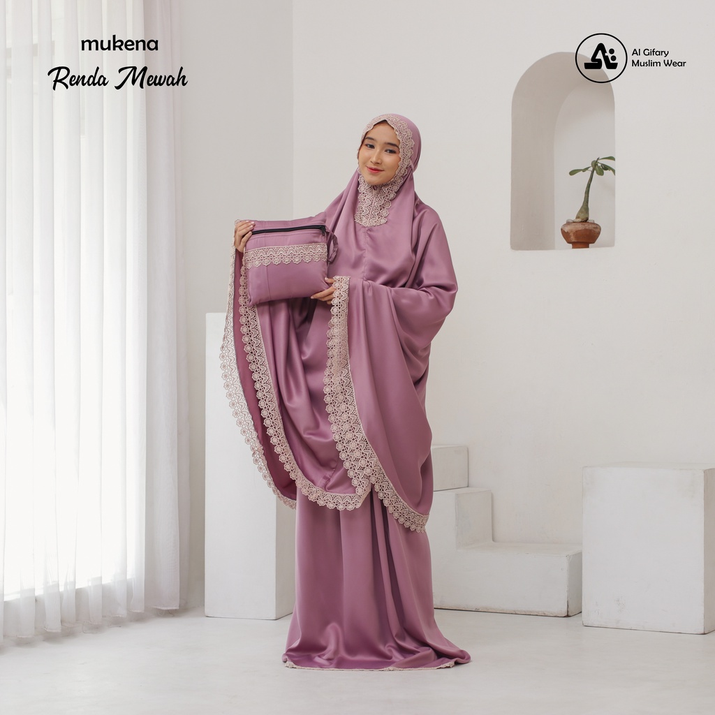 Mukena Dewasa Katun Premium Renda Mewah