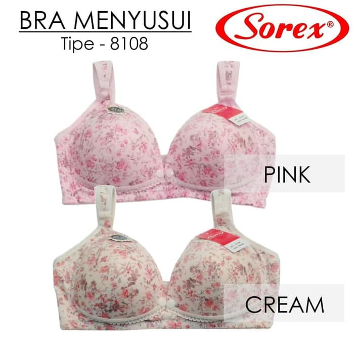 cd 583Bra Menyusui Sorex Busa / BH menyusui sorex / Bh Sorex - Merah Muda