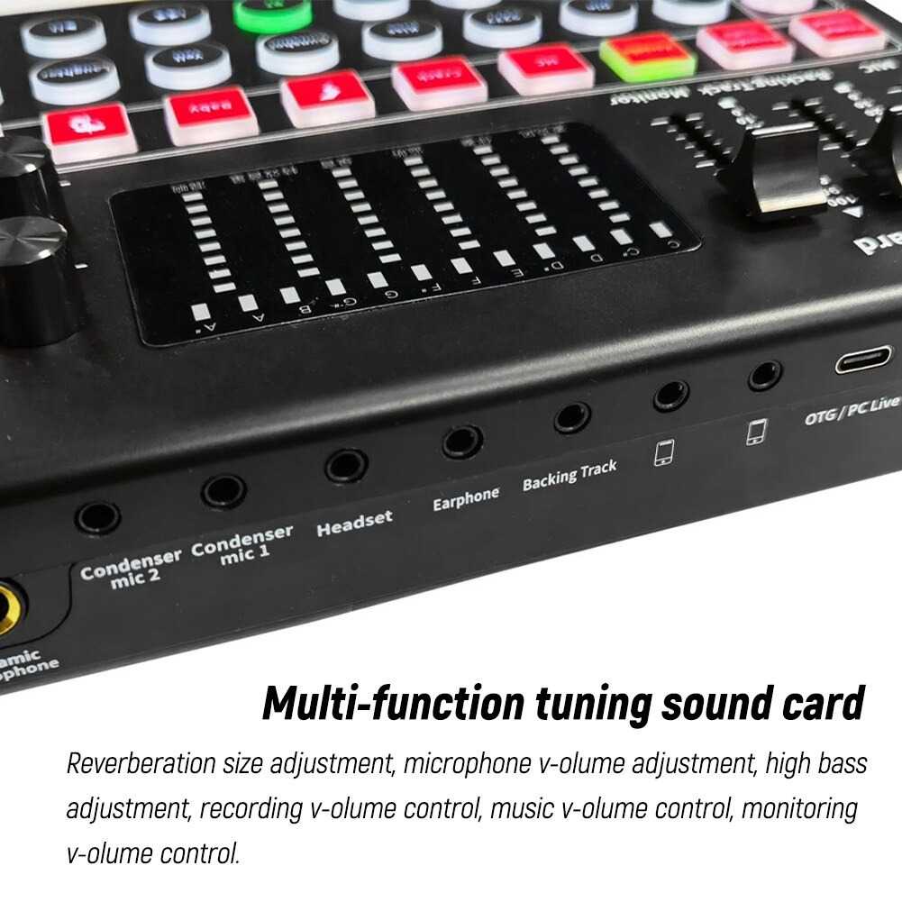 IDN TECH - MOOER Mixer USB Sound Card Live Broadcast Recording Special Effect M9