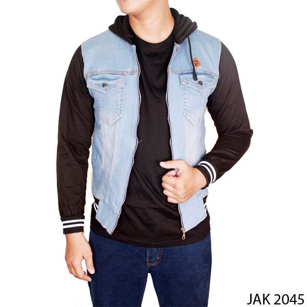 Jaket Jean Biru Jeans Biru Muda – JAK 2045