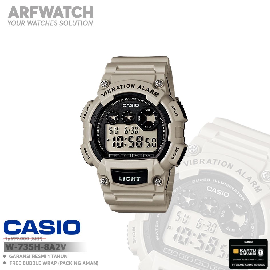 Casio General W-735H-8A2V / W-735H-8A2VDF Original