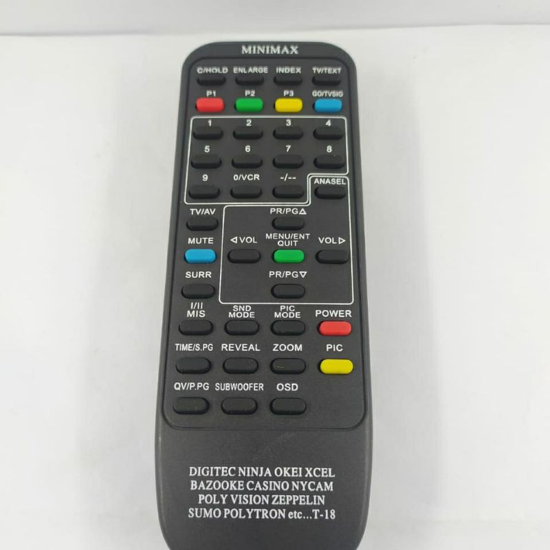 Remot Tv Tabung Minimax POLYTRON/Remot Tv Minimax Polytron