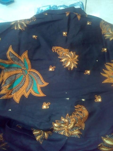 Baju Batik Couple Gamis Jumbo Murah Pasangan Modern Muslim | Klyn - 003-050 Hitam Manis