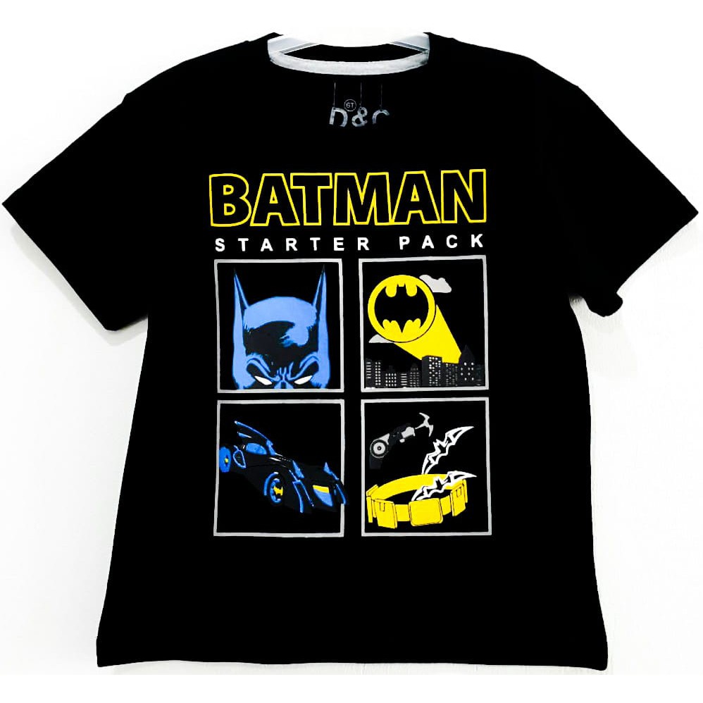 Atasan kaos  anak  laki laki batman  hitam  starter pack sz 1 