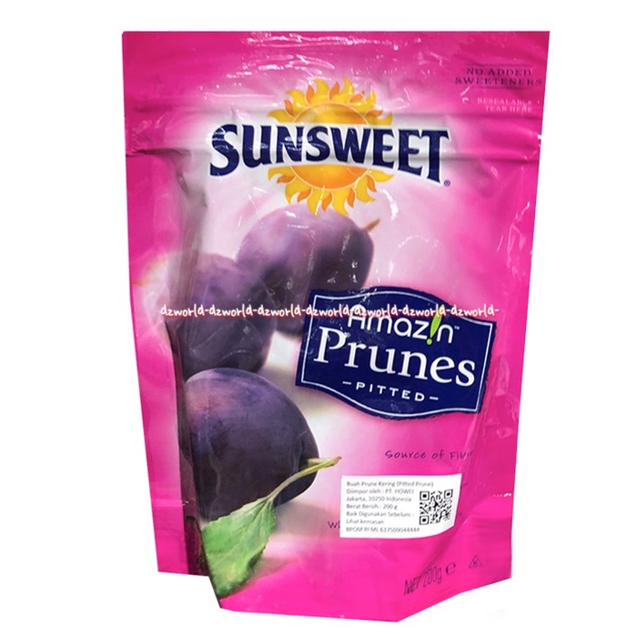 Sunsweet Amazin Prunes Pitted 200g Buah Plum Kering Sun Sweet Amazing Untuk Menurunkan Berat Badan Prune