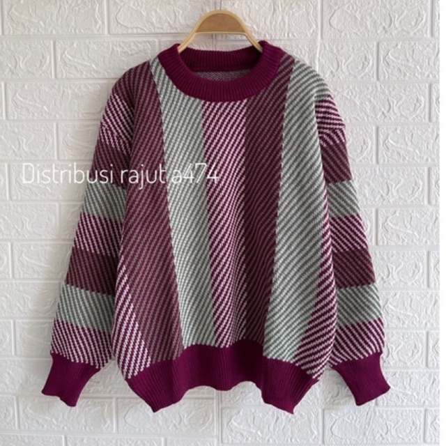 CORA KNITS SWEATER RAJUT OVERSIZE PREMIUM