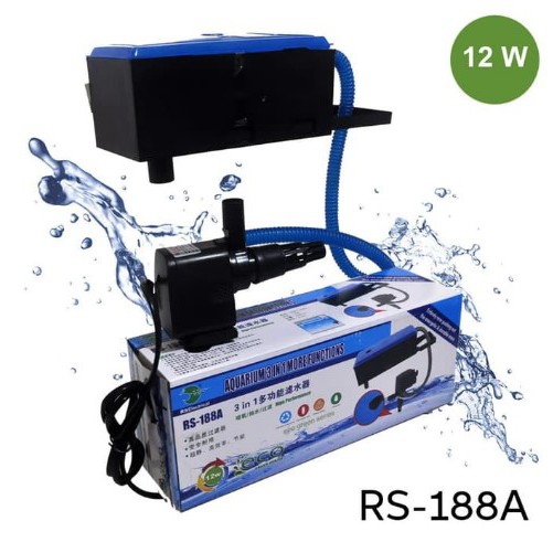 RS-188a Risheng Box Filter Akuarium Aquarium Top Filter RS188A