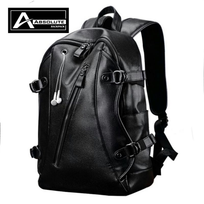 DISTRO Klub New Arrival - Tas Ransel Kulit IAC Backpack Up to 15 inch - Tas Pria Tas Wanita Laptop