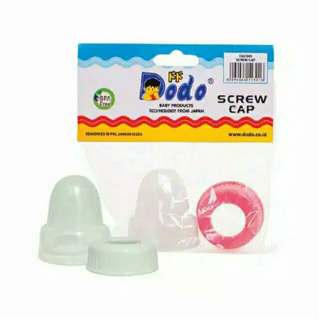 Dodo Screw Cap Standard Neck - Tutup &amp; Ring Botol Susu Bayi - BPA Free