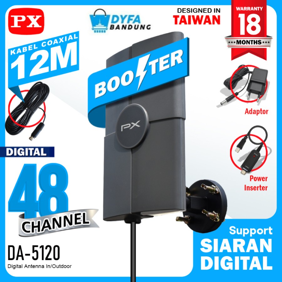 Antenna PX 4K DA5120 TV digital HD Indoor Outdoor DA 5120 PX DA-5120