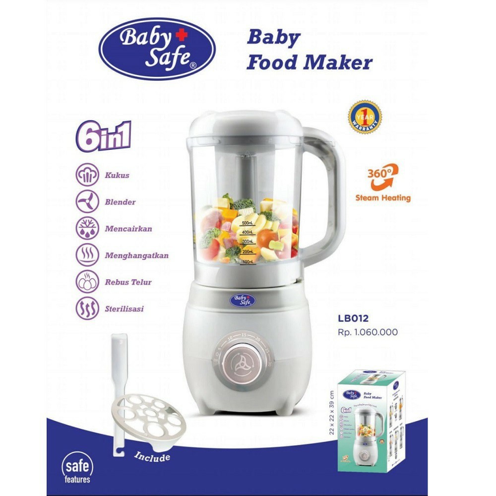 Baby safe Baby Food Maker LB012 / Blender / Pengolah Makanan bayi