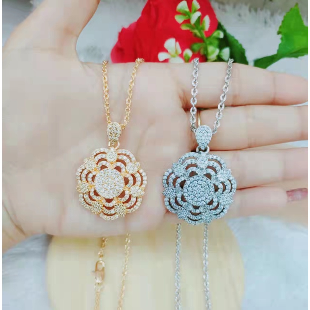 Kalung Xuping Mata Full Lapis Emas Perhiasan Fashion L36