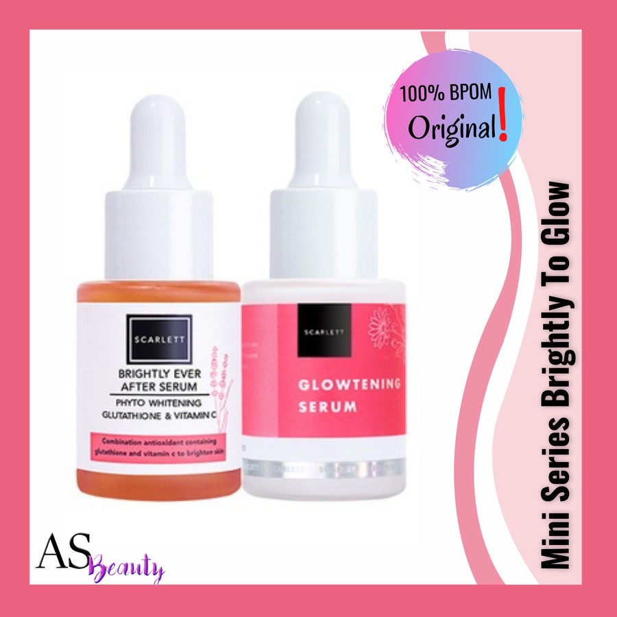 [ Serum Mini Series ] Scarlett Whitening Brightly &amp; ACNE TO GLOW