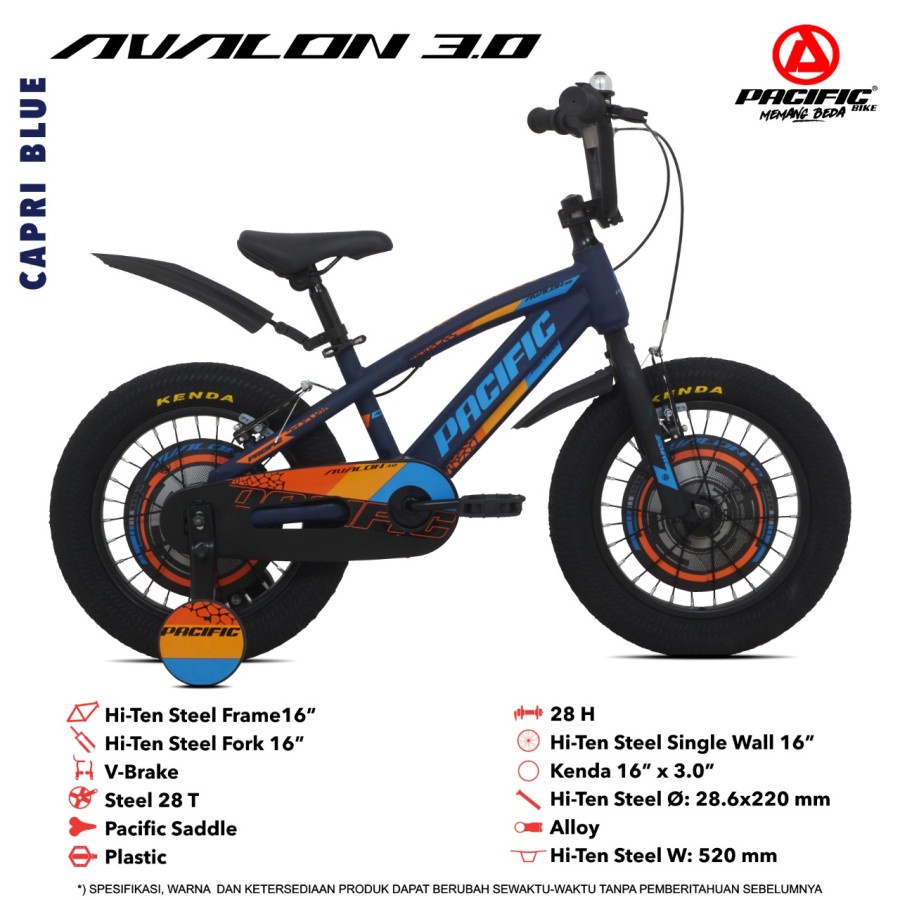 Sepeda Anak Pacific BMX AVALON 3.0 16 Inch Garansi SNI-1