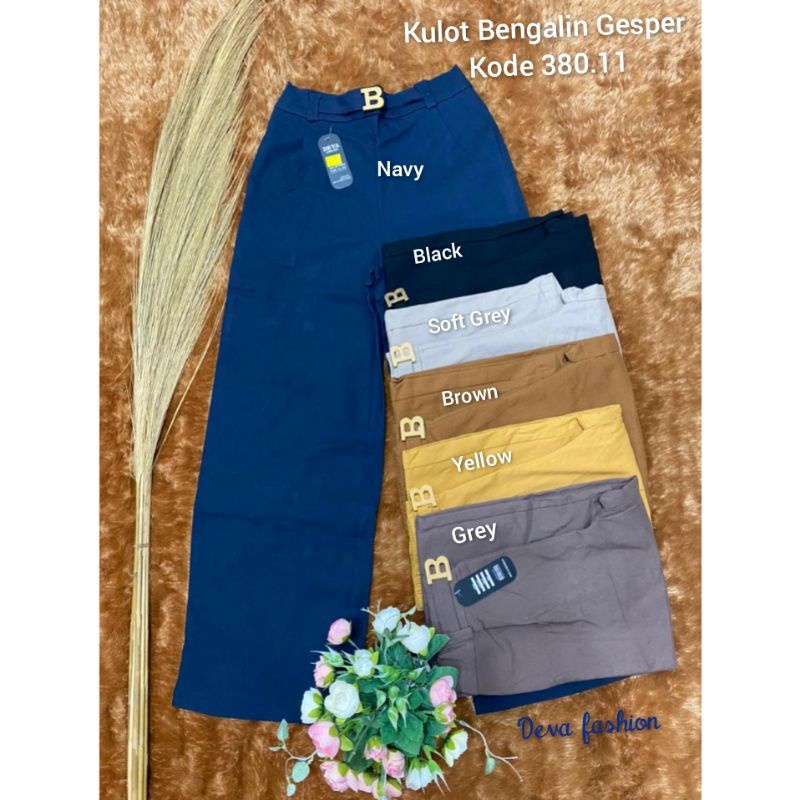 Kulot Gesper Stretch Bengalin Soft Jeans Import Super stretch  All size fit to XL
