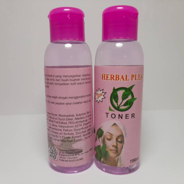 TONER HERBAL PLUS BPOM 100ML